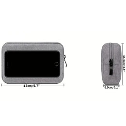 Travel Cable Organizer Bag - Compact Electronics Storage for SD Cards, Power Banks, Cords & Accessories