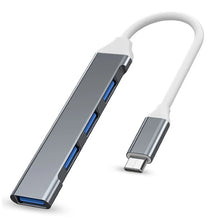 4-Port USB-C Hub 3.0 Splitter Adapter — OTG Multi-Port Expander for MacBook, Laptop & PC