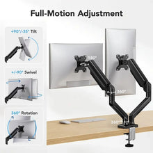 Dual Monitor Arm Stand — Full Motion Desk Mount