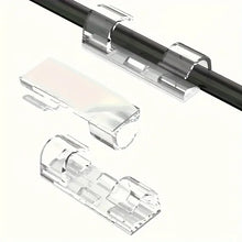 Clear Cable Clips – Transparent Adhesive Wire Organizer for Desk, Wall & Home | 30 Pack