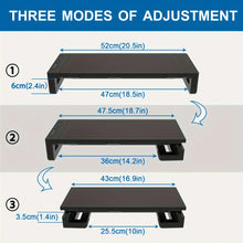 Foldable Monitor Stand Riser — Adjustable Desk Shelf with Drawer