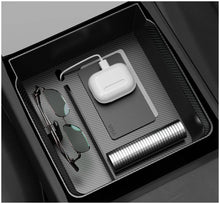 Tesla Model Y & Model 3 Center Console Organizer – Armrest Storage Box & Cup Holder for Highland & Juniper 2024–2025