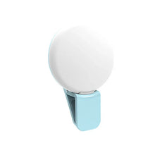 Mini LED Selfie Ring Light Portable Clip-On Fill Light with 3-Level Dimming for All Mobile Phones