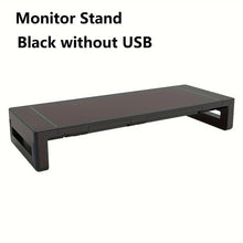Foldable Monitor Stand Riser — Adjustable Desk Shelf with Drawer
