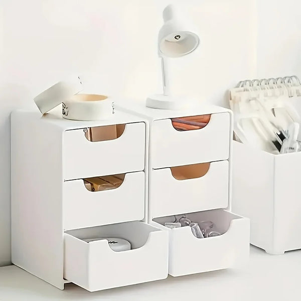 3-Tier Desk Organizer with Drawers