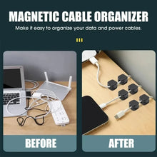 Magnetic Cable Clips – Desk Cable Organizer & Wire Holder | 12 Pack