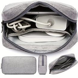 Travel Cable Organizer Bag - Compact Electronics Storage for SD Cards, Power Banks, Cords & Accessories