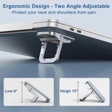 Foldable Laptop Stand — Invisible Adjustable Cooling Riser