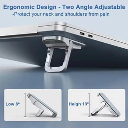 Foldable Laptop Stand — Invisible Adjustable Cooling Riser