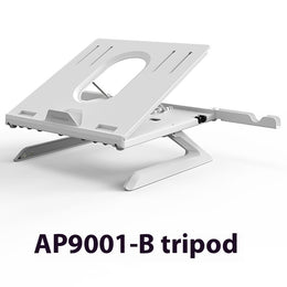 Aluminum Laptop Stand — Adjustable Height & Angle for Desk Setup